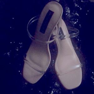 Steve Madden clear heels